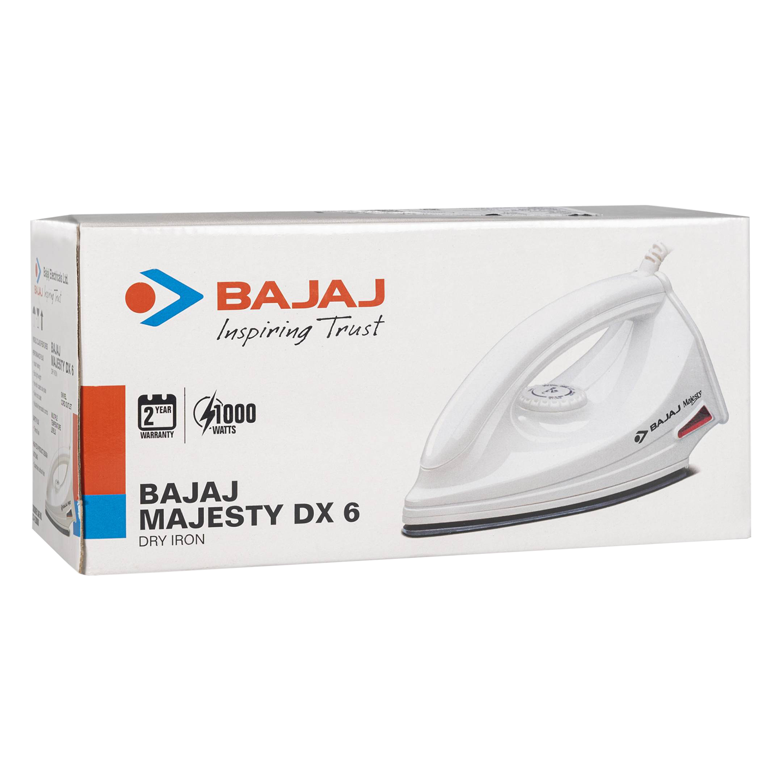 Bajaj majesty dx 6 deals 1000 w dry iron